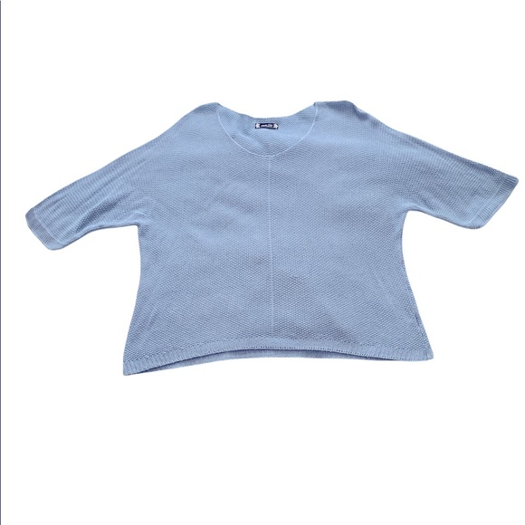 ☁️ Stylish & comfy light blue knitted sweater - Picture 3 of 8